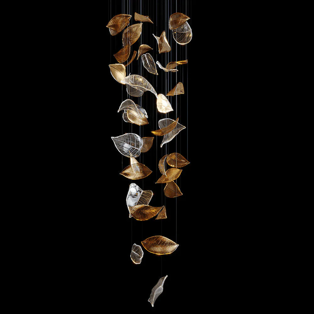 Frozen Leaves Chandelier - Image 8
