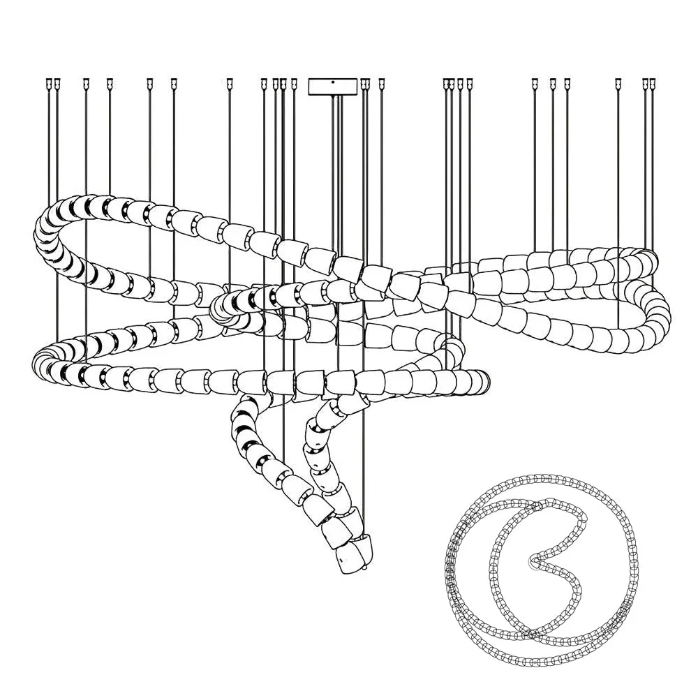 Gabriel Chrome Crystal Chandelier - Image 76