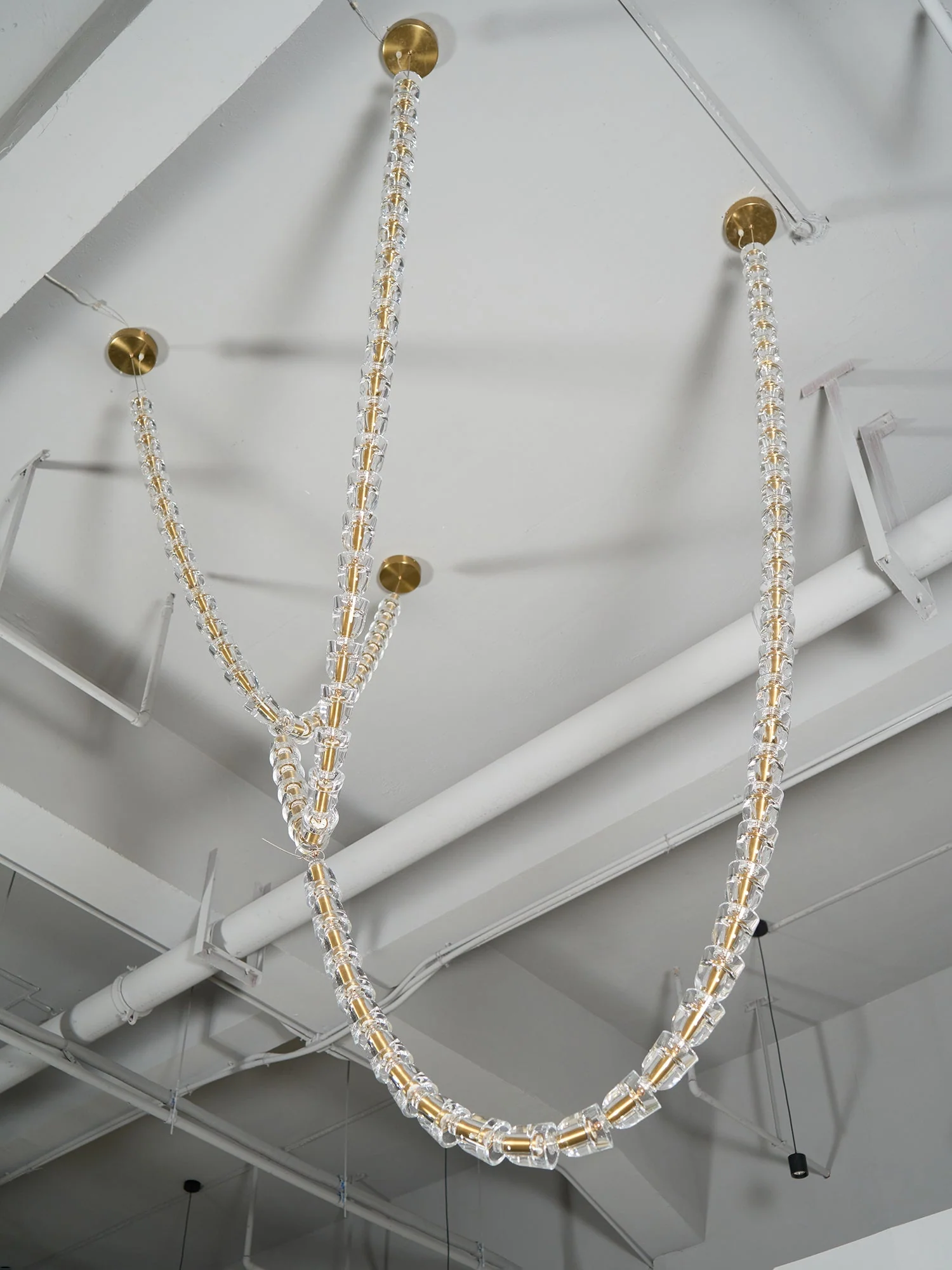 Gabriel Gold Crystal Chandelier - Image 4