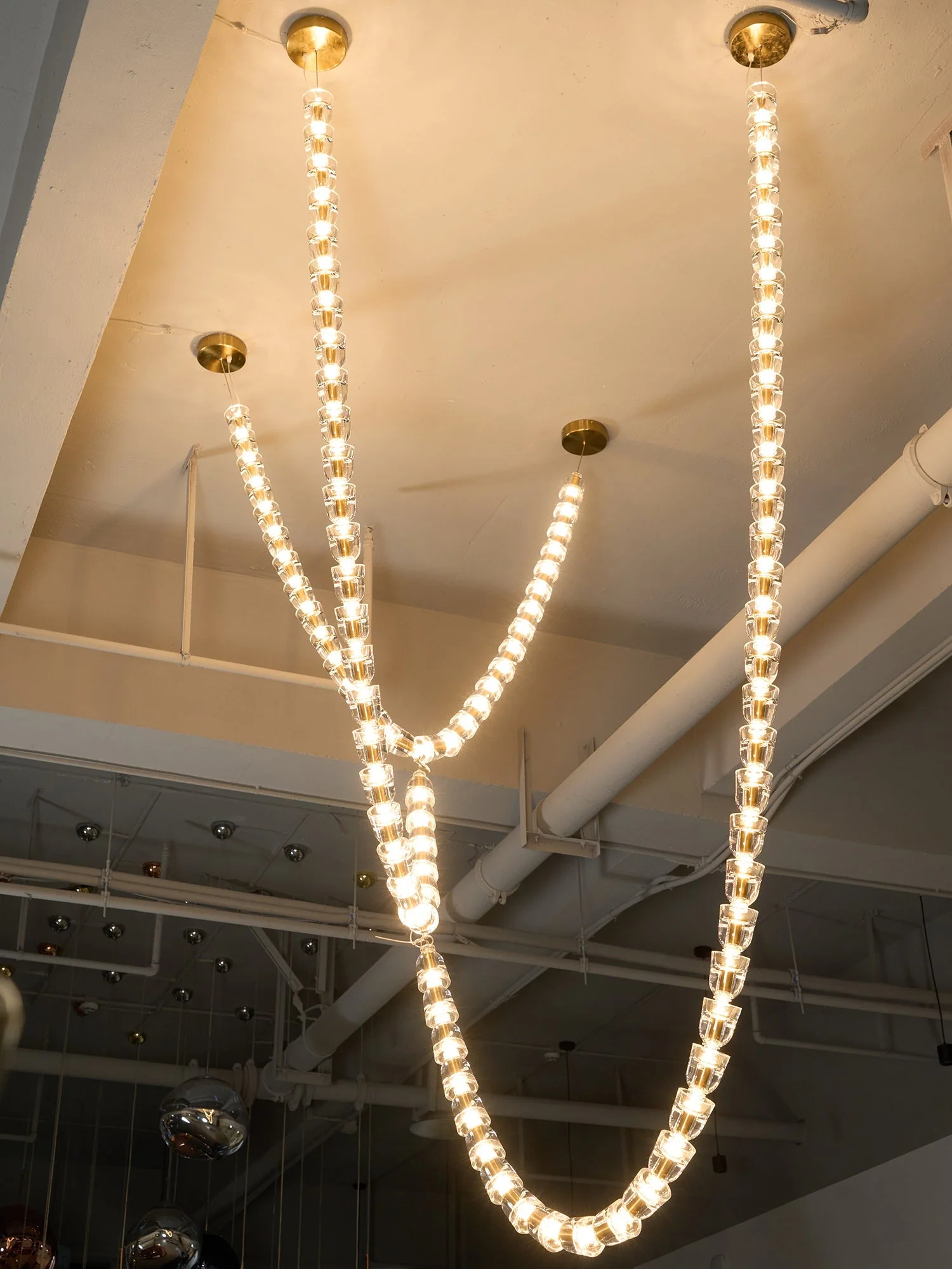 Gabriel Gold Crystal Chandelier - Image 5