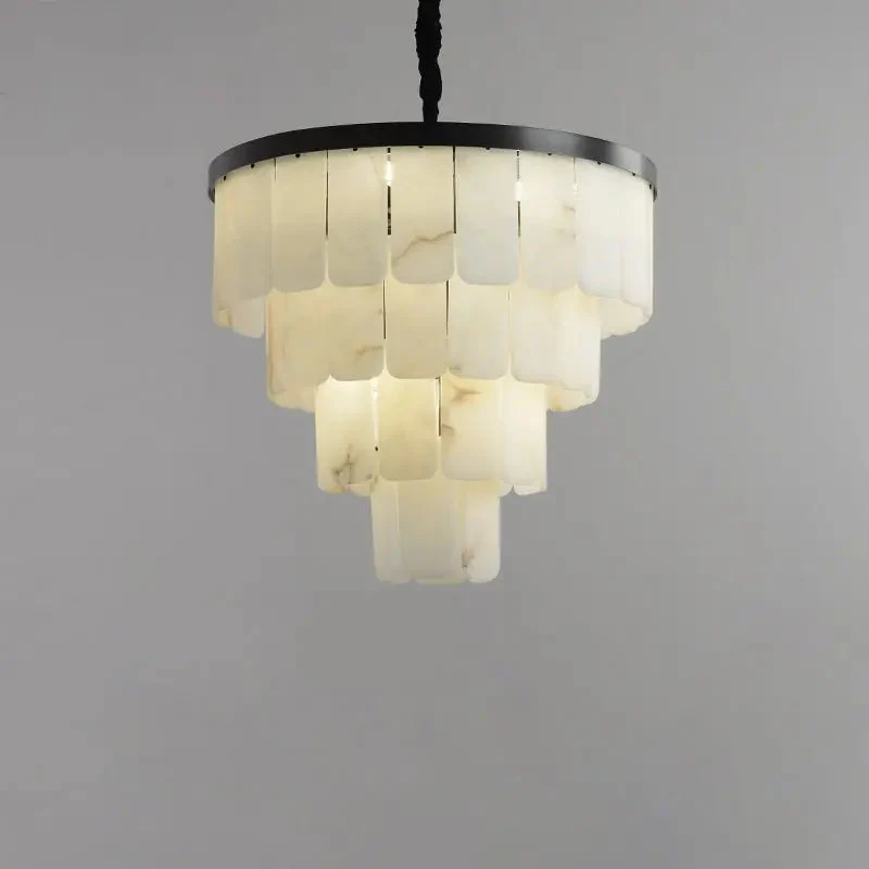 Galadriel Alabaster Modern Multi-Tiered Round Chandelier - Image 6