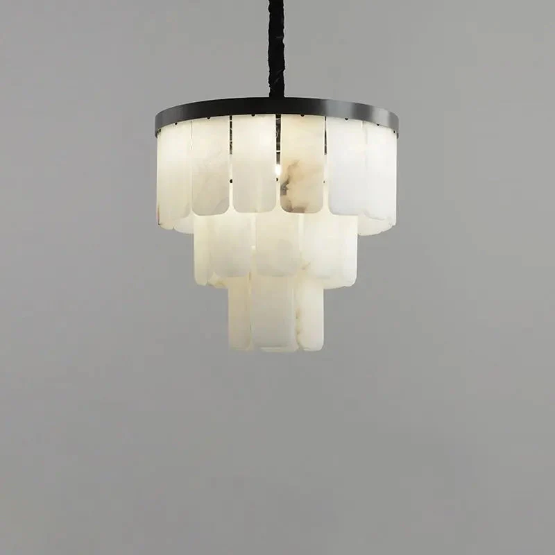 Galadriel Alabaster Modern Multi-Tiered Round Chandelier - Image 7
