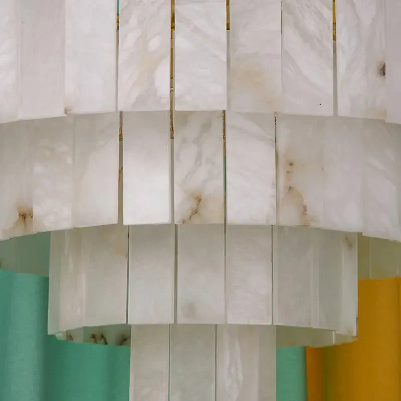 Galadriel Alabaster Multi-Tiered Round Chandelier Lighting - Image 4