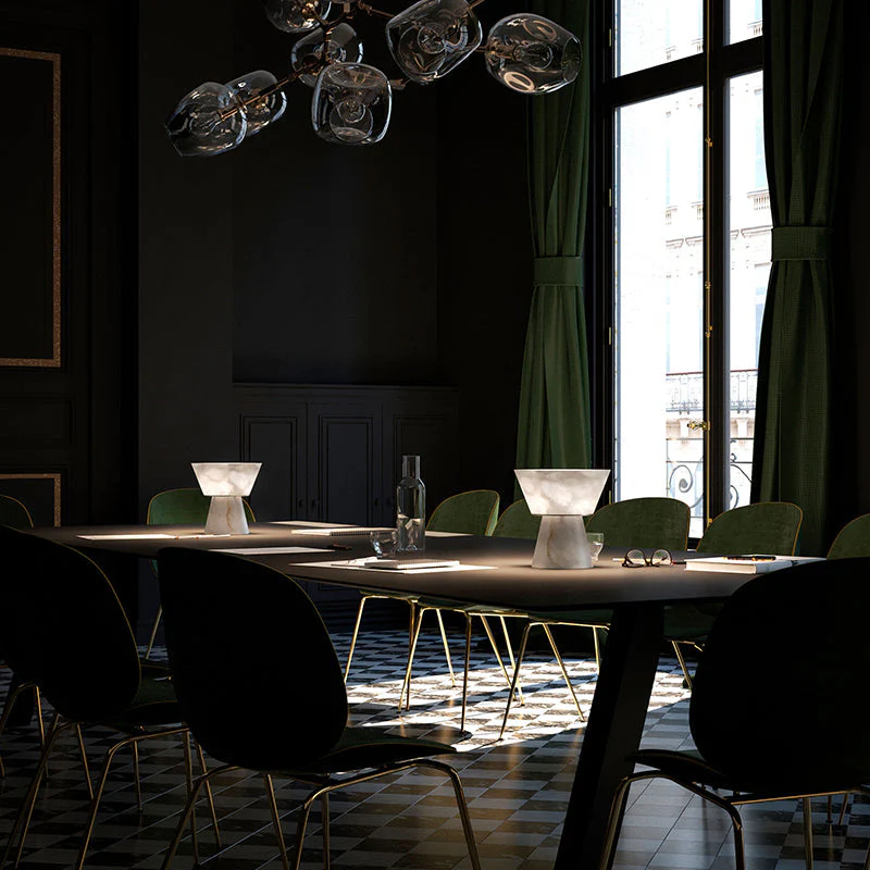 Gama Alabaster Living Room Table Lamp - Image 4