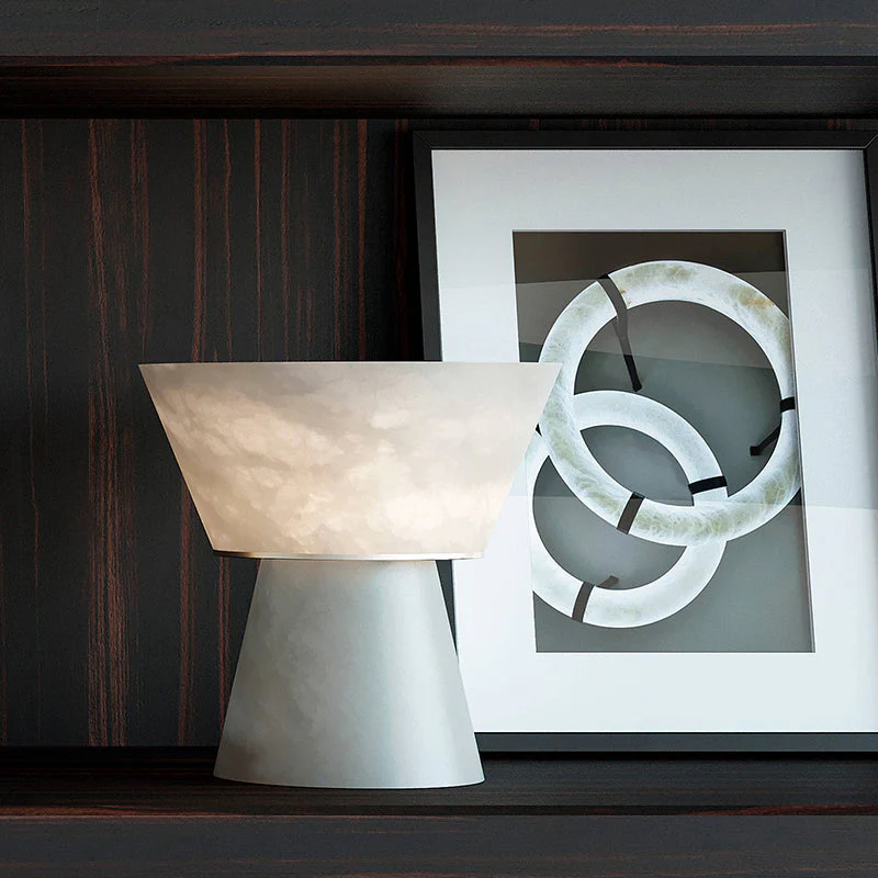Gama Alabaster Living Room Table Lamp - Image 5