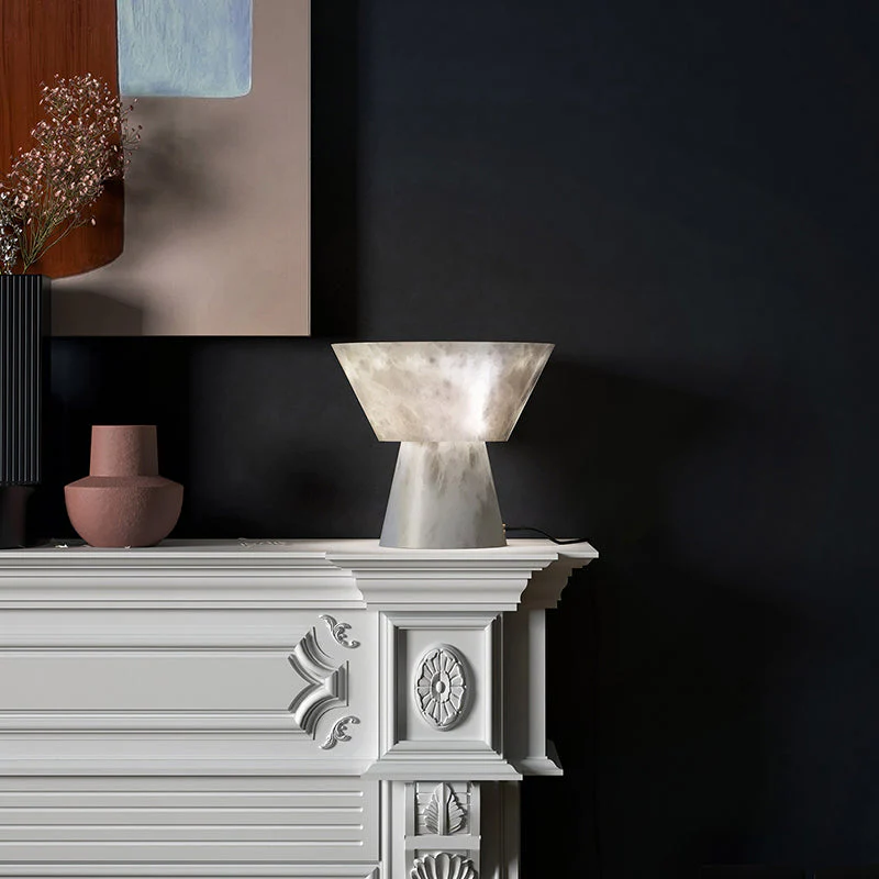 Gama L Alabaster Living Room Table Lamp - Image 3