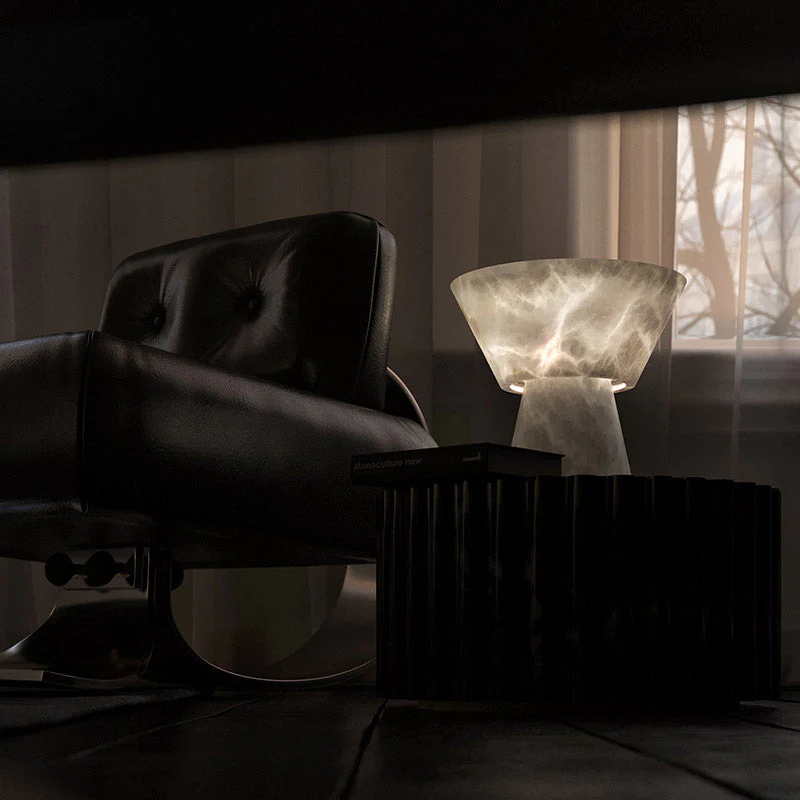 Gama L Alabaster Living Room Table Lamp - Image 4