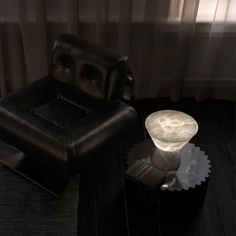 Gama L Alabaster Living Room Table Lamp - Image 6