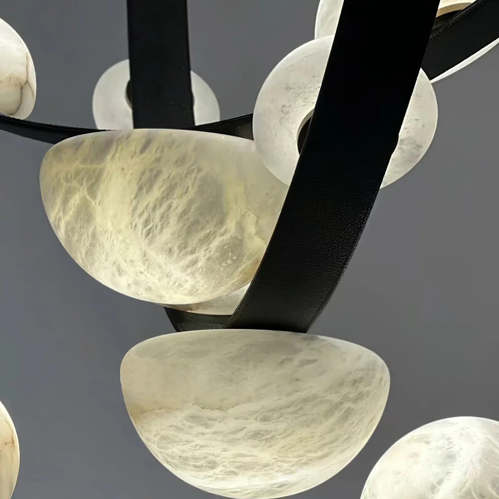 Garrick Modern Dew Drops Alabaster Chandelier Lighting - Image 14