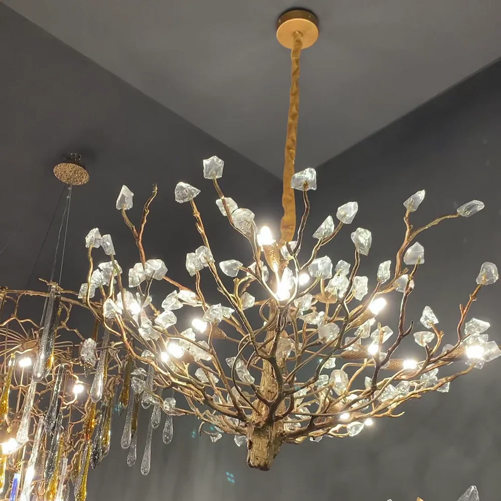 Gemstone Branch Chandelier with Artistic Design for Bedroom or Living Room - Image 11