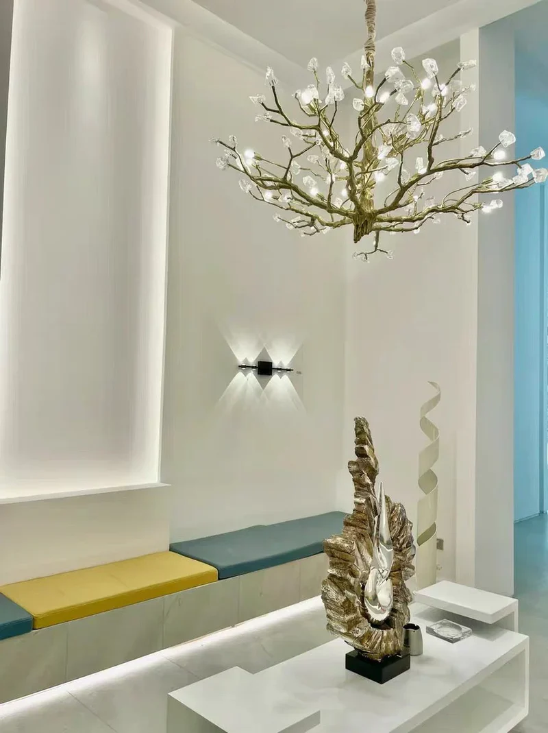Gemstone Branch Chandelier with Artistic Design for Bedroom or Living Room - Image 12