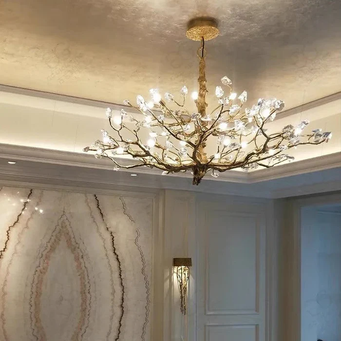 Gemstone Branch Chandelier with Artistic Design for Bedroom or Living Room - Image 2