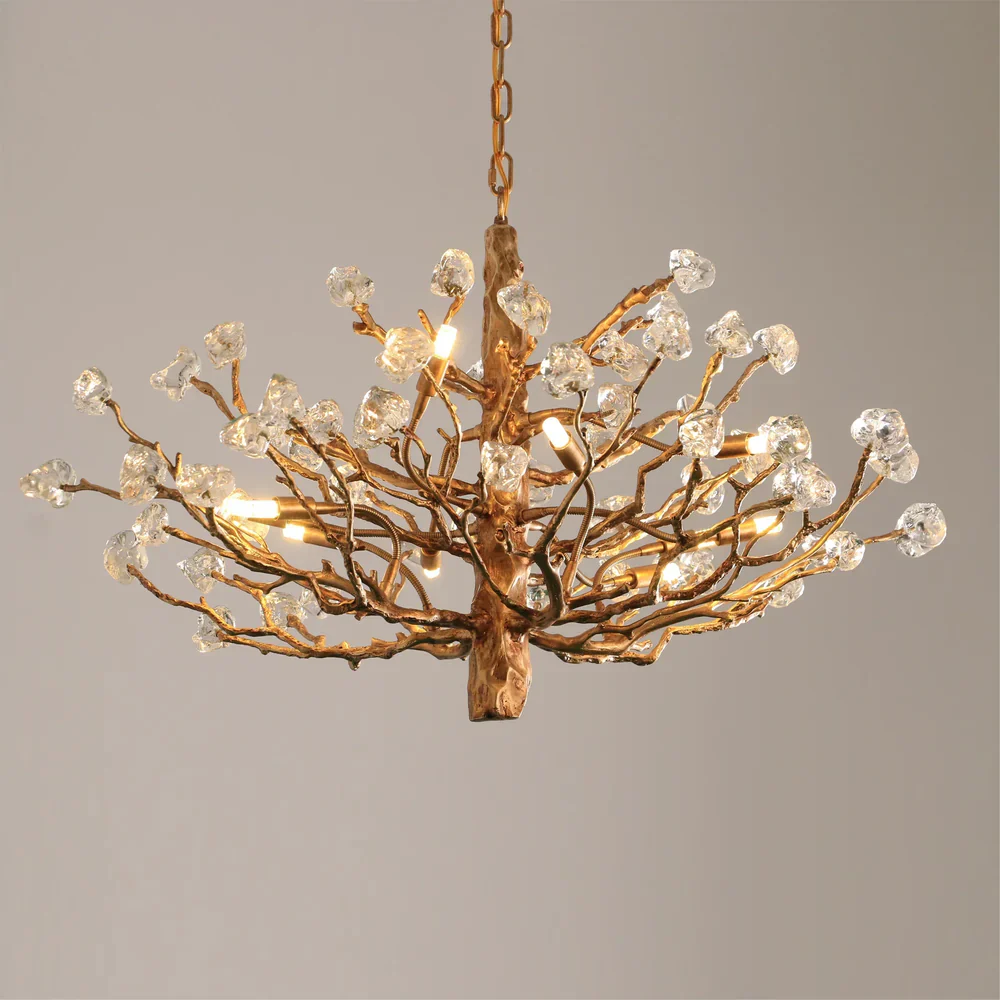 Gemstone Branch Chandelier with Artistic Design for Bedroom or Living Room - Image 8