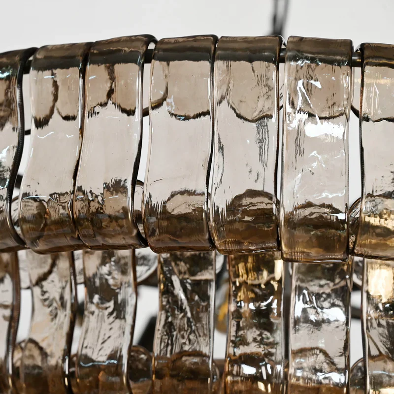 Ghiaccio Glass Oval Chandelier 54''65'' - Image 33