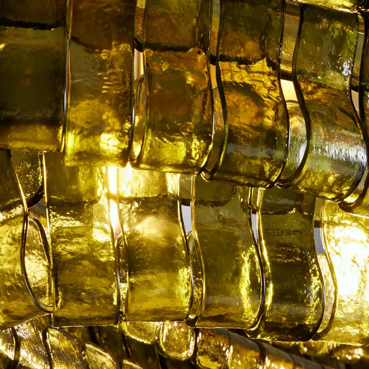 Ghiaccio Glass Oval Chandelier 54''65'' - Image 45
