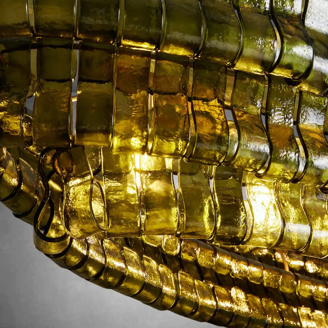 Ghiaccio Glass Oval Chandelier 54''65'' - Image 46