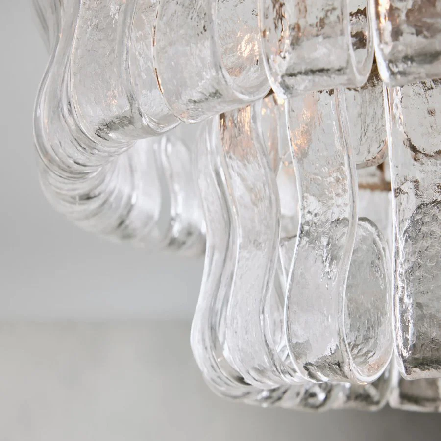 Ghiaccio Modern Glass Flushmount - Image 14