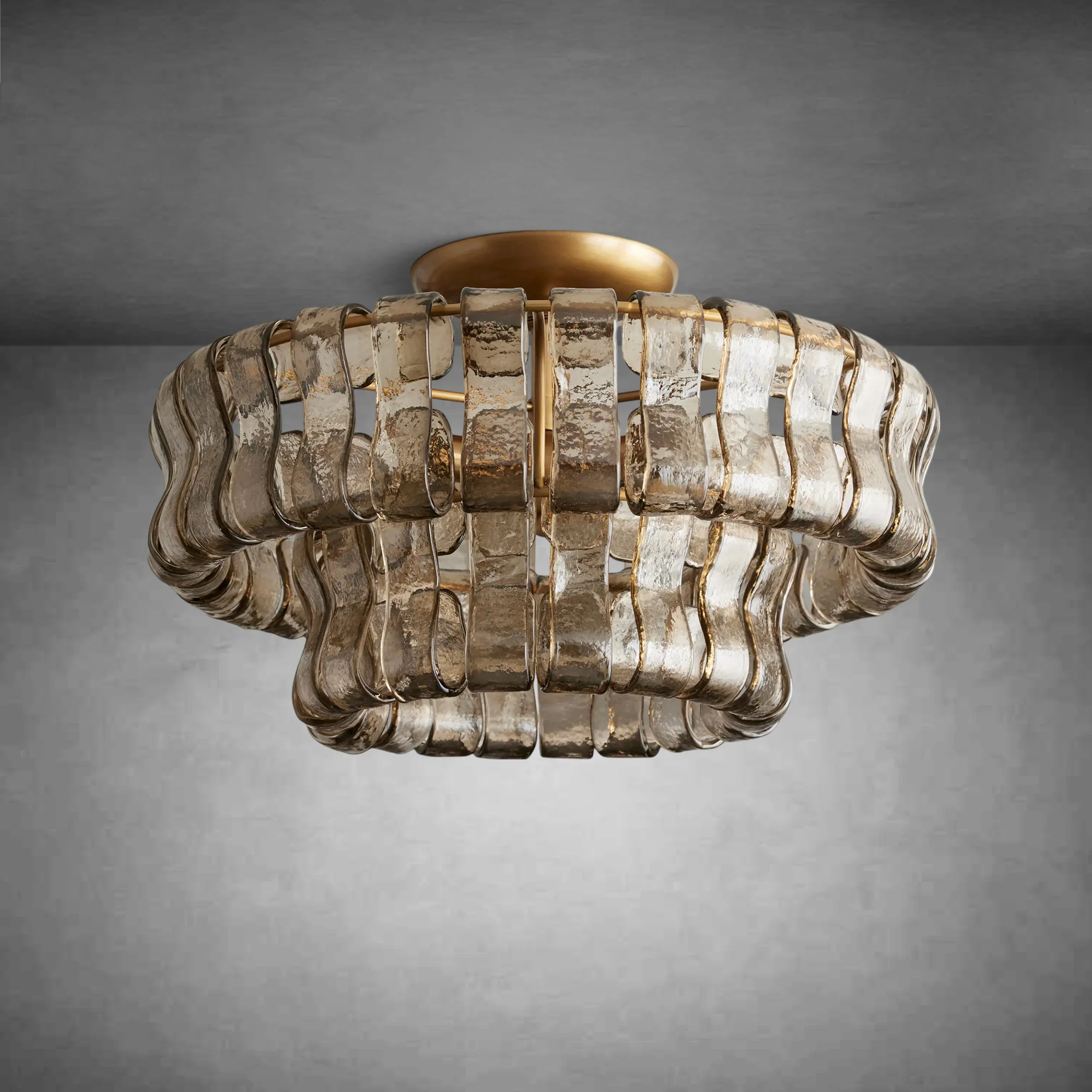 Ghiaccio Modern Glass Flushmount - Image 4