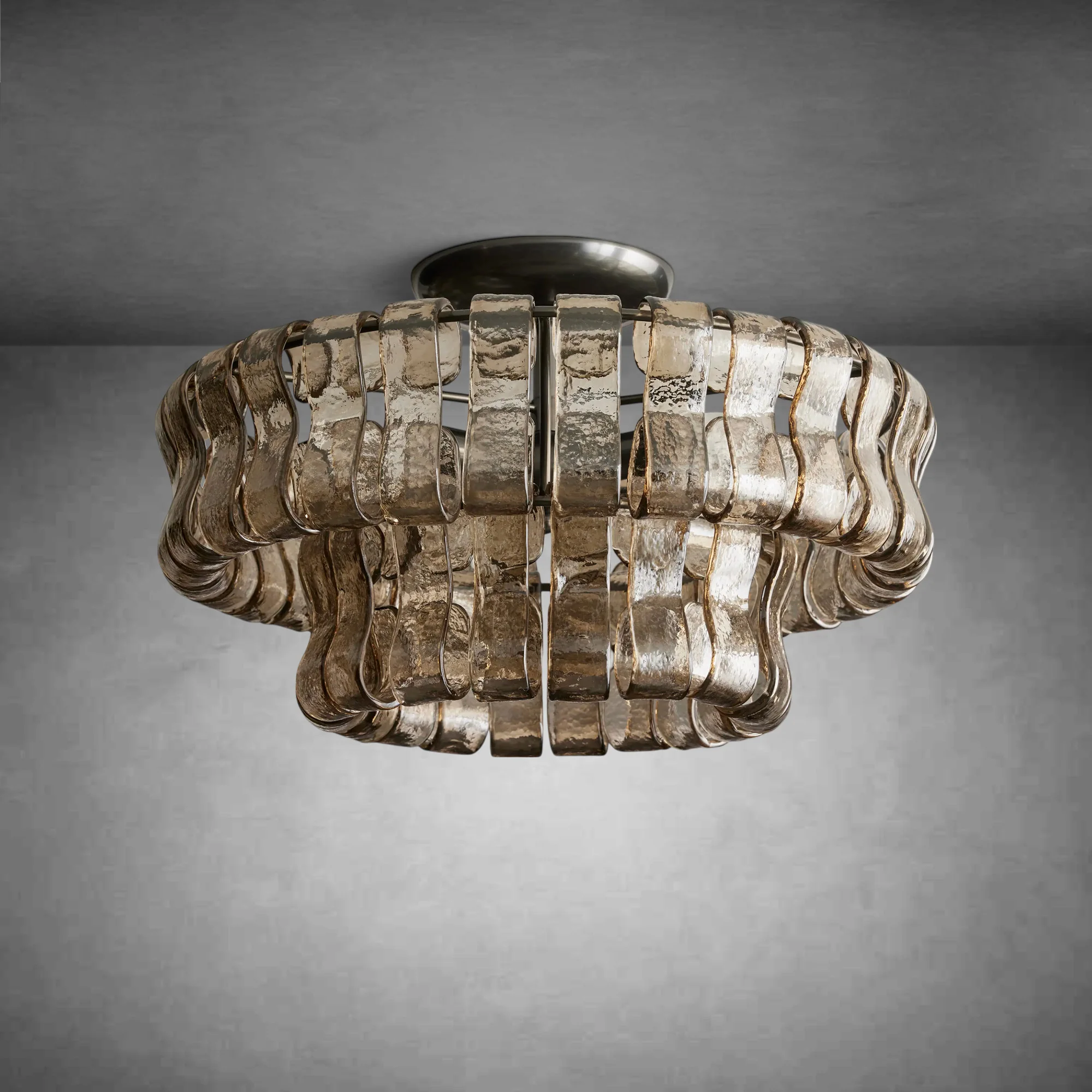 Ghiaccio Modern Glass Flushmount - Image 8