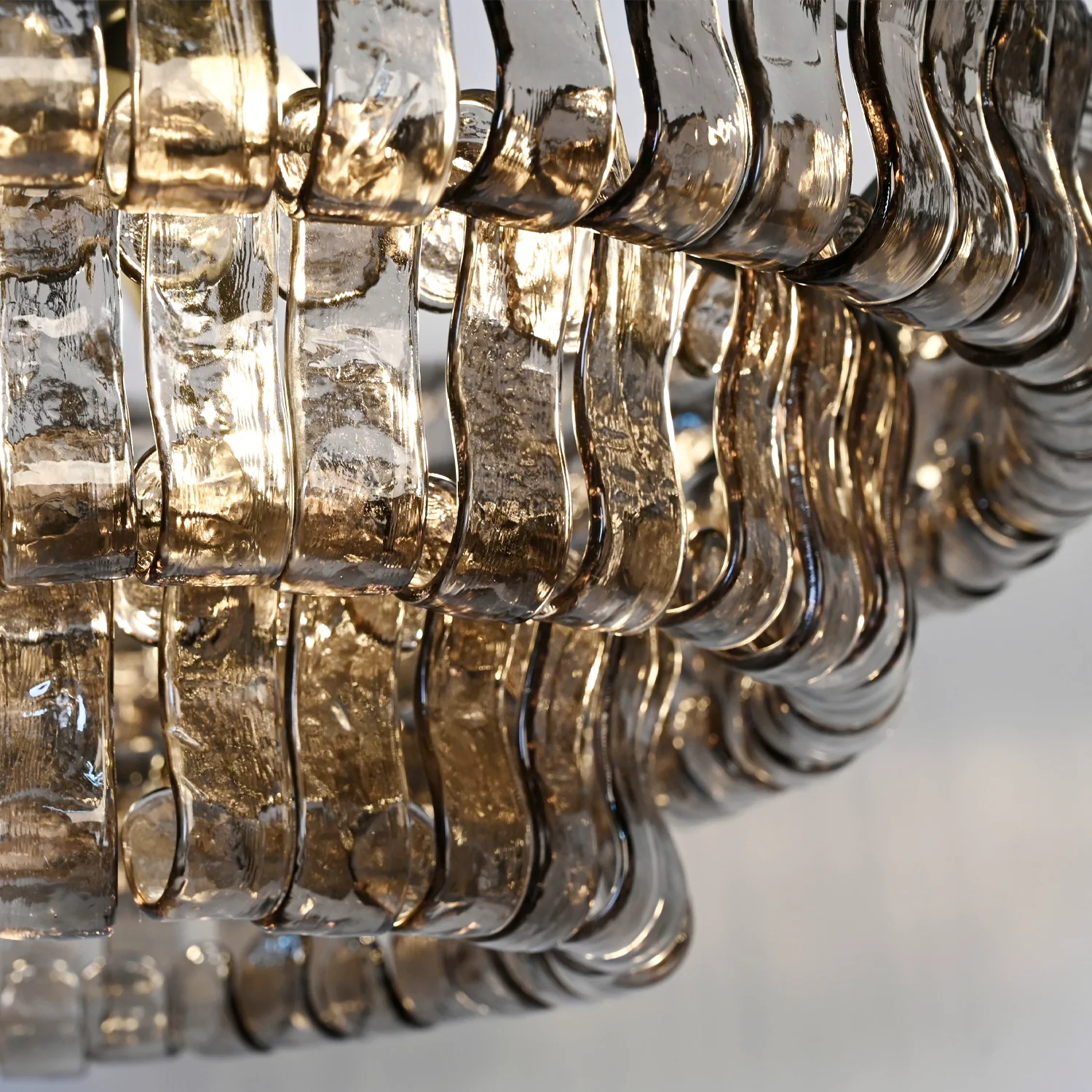 Ghiaccio Round Glass Chandelier - Image 11