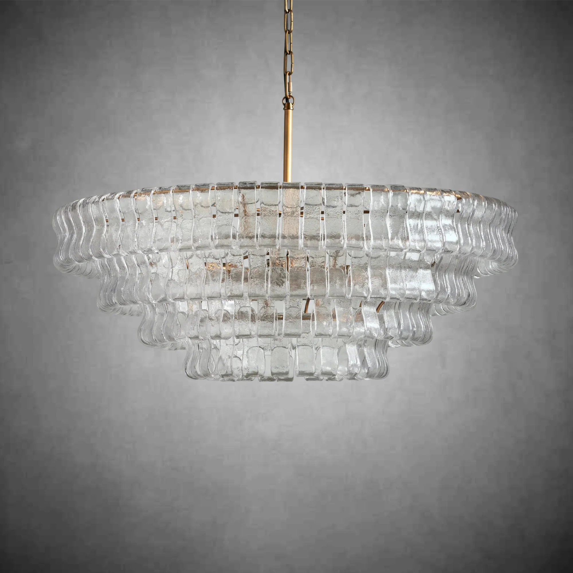 Ghiaccio Round Glass Chandelier - Image 12
