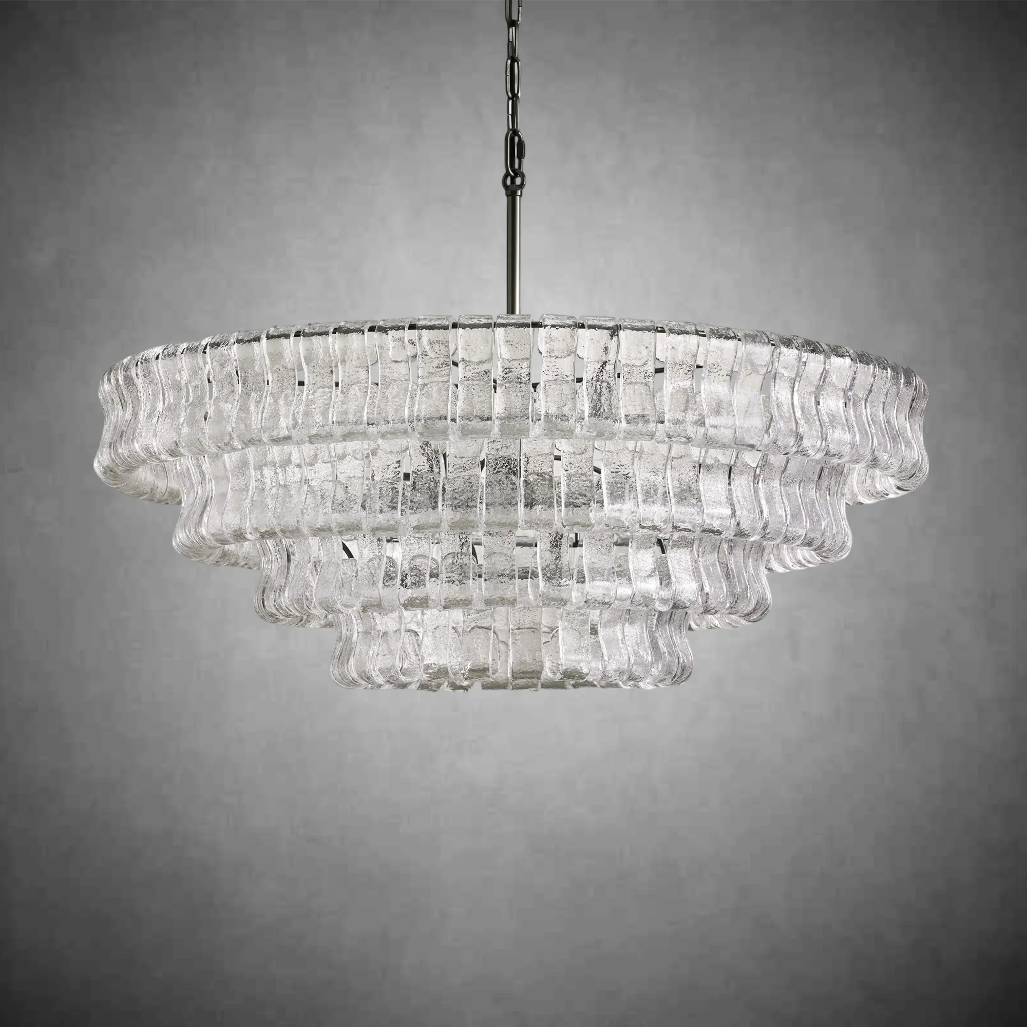 Ghiaccio Round Glass Chandelier - Image 14