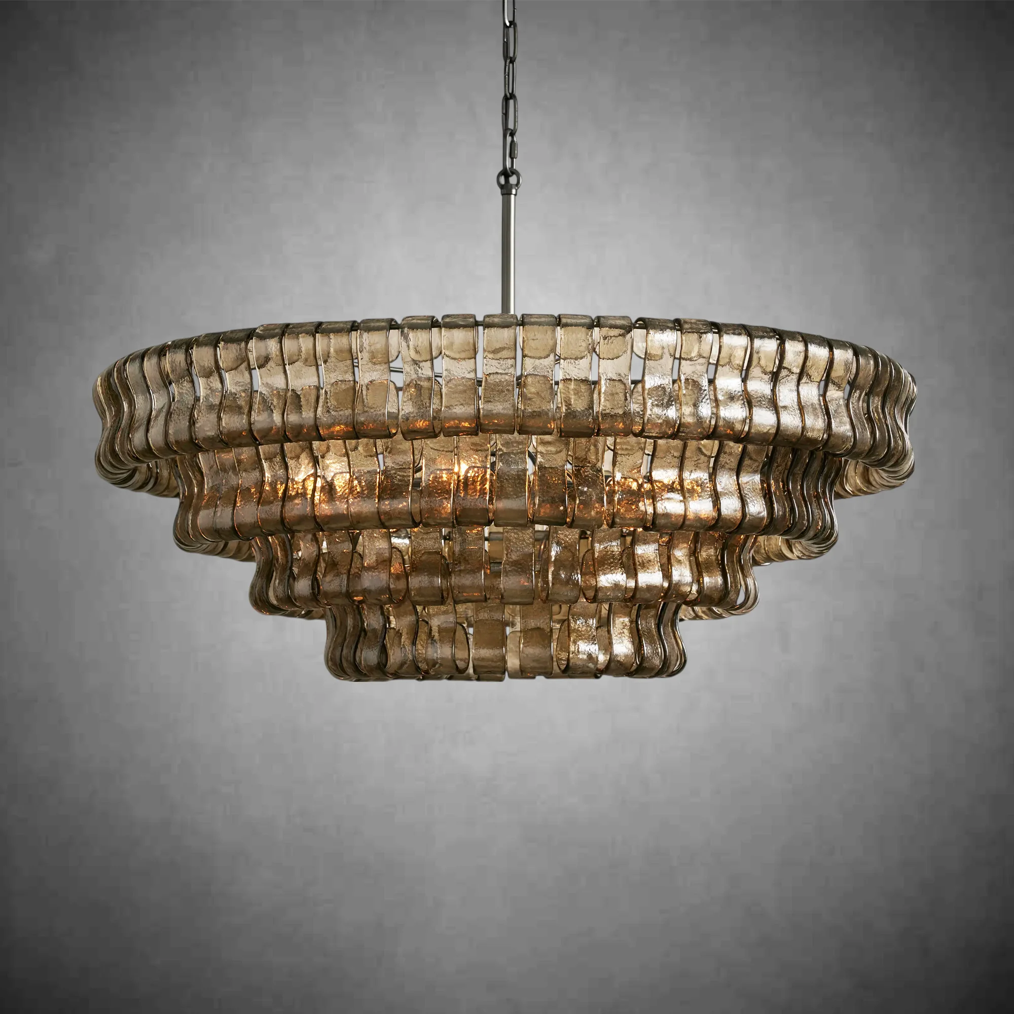 Ghiaccio Round Glass Chandelier - Image 16