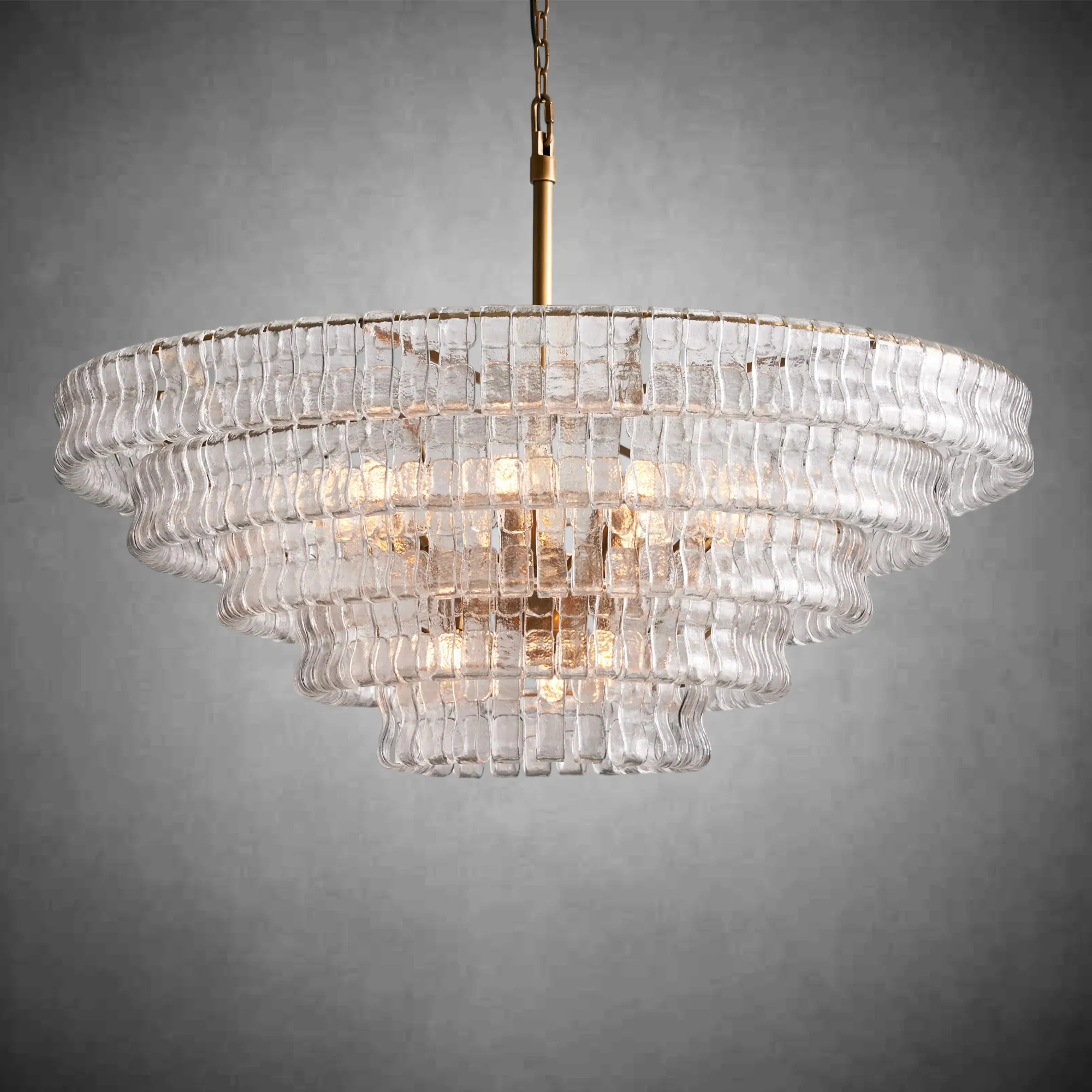 Ghiaccio Round Glass Chandelier - Image 19