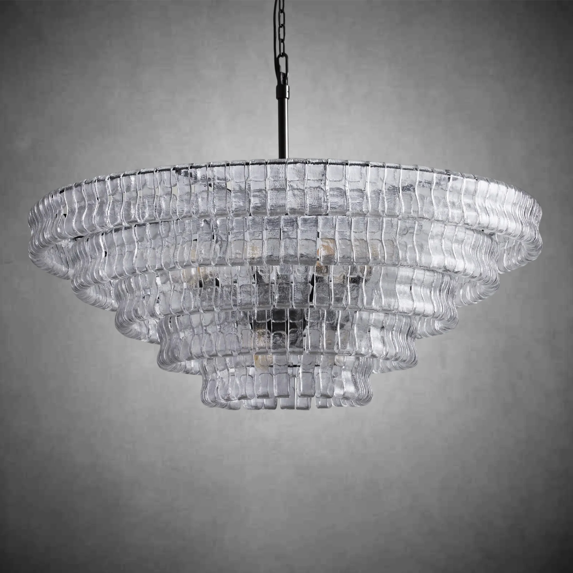 Ghiaccio Round Glass Chandelier - Image 22