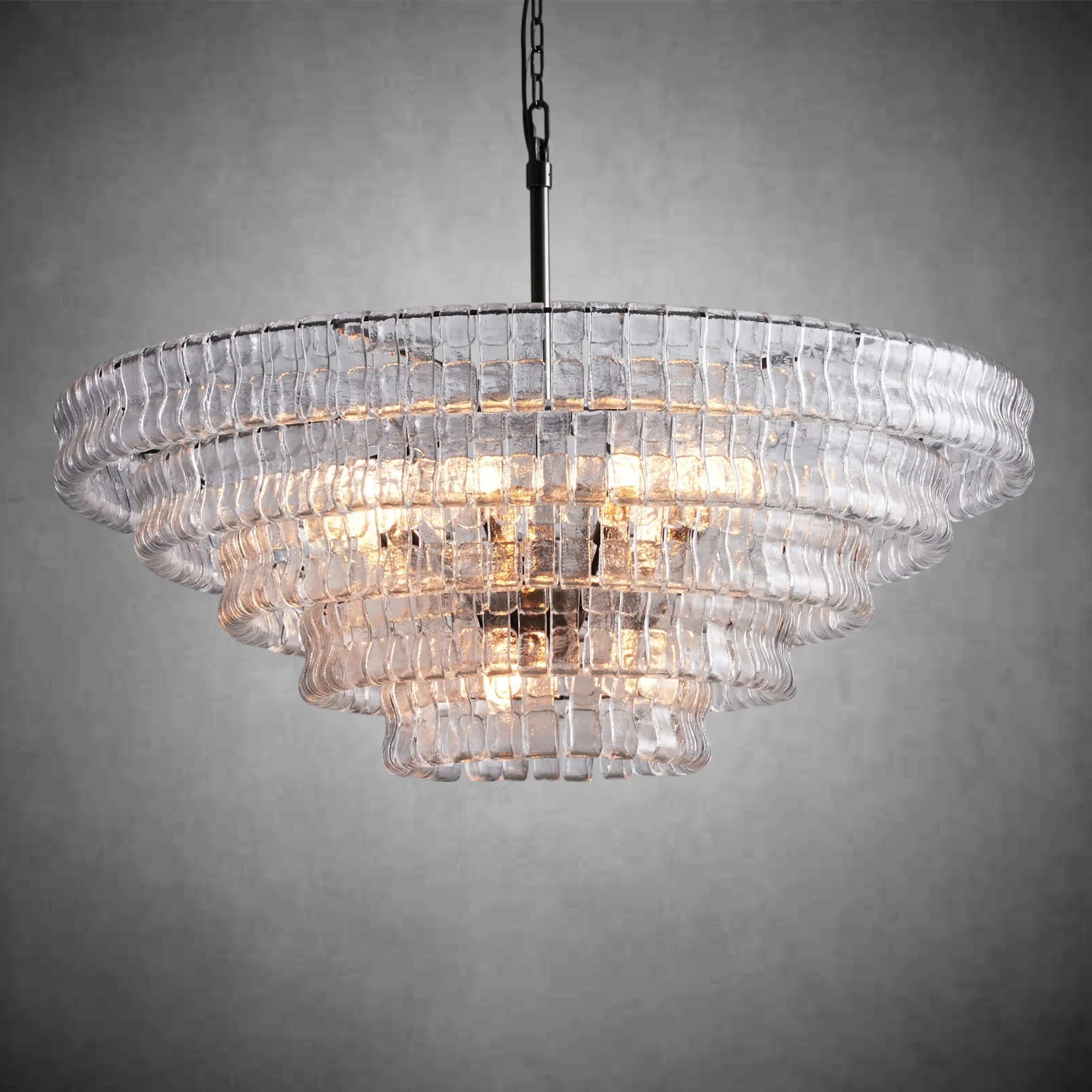 Ghiaccio Round Glass Chandelier - Image 23