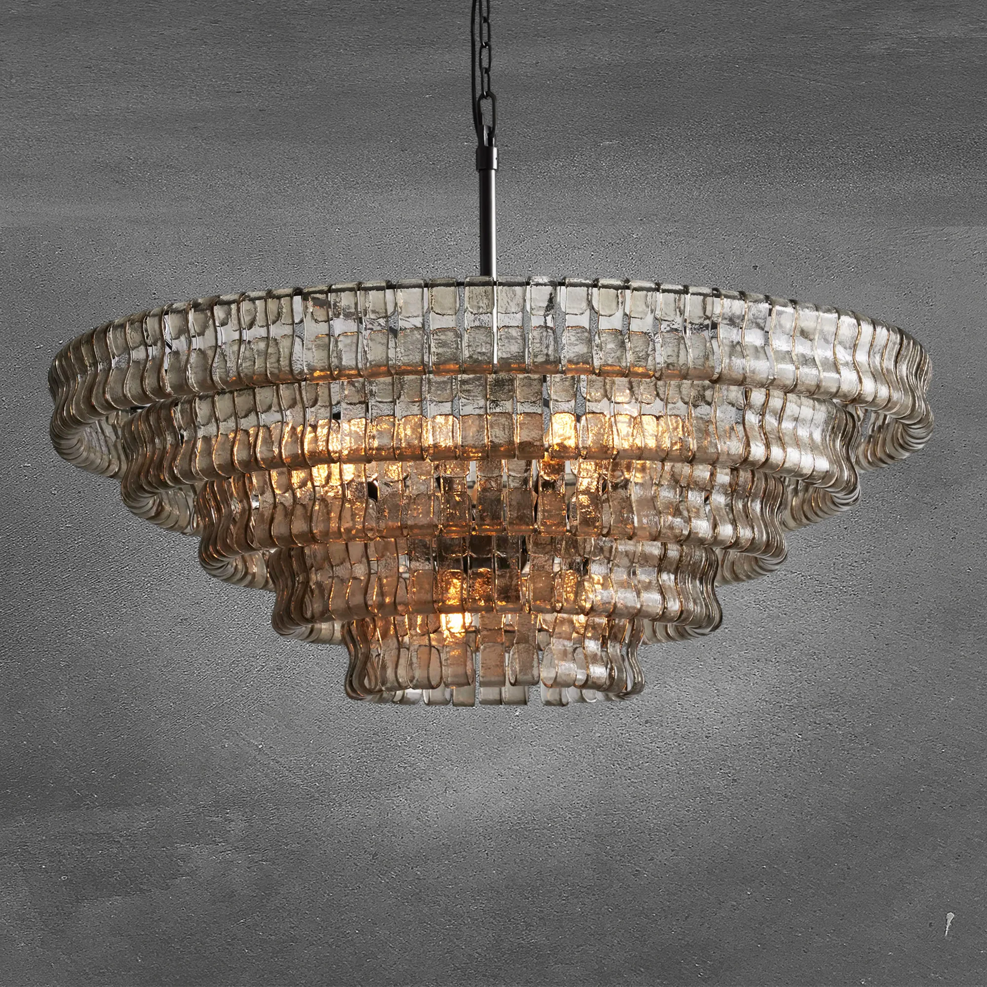 Ghiaccio Round Glass Chandelier - Image 25