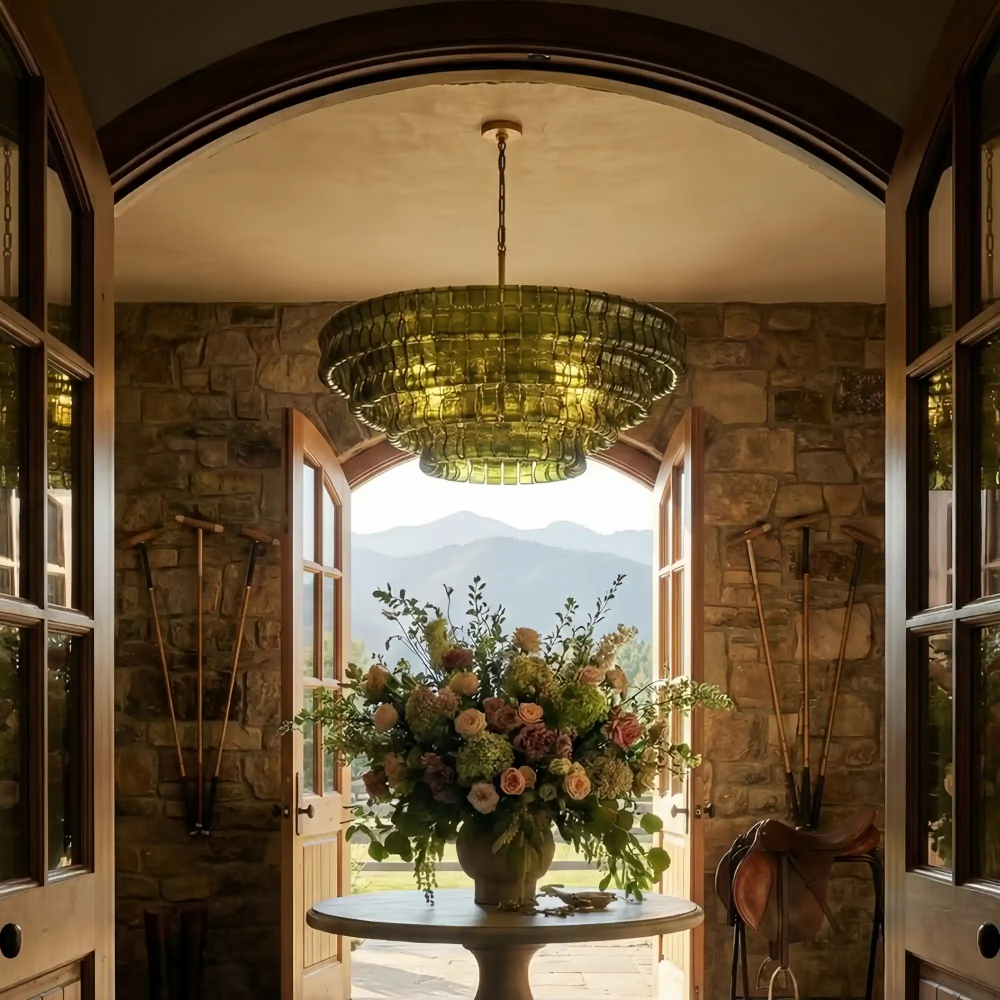 Ghiaccio Round Glass Chandelier - Image 28