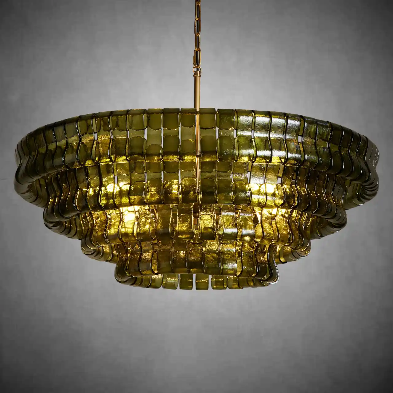 Ghiaccio Round Glass Chandelier - Image 29