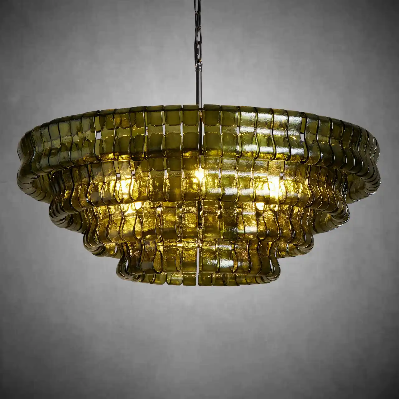 Ghiaccio Round Glass Chandelier - Image 31