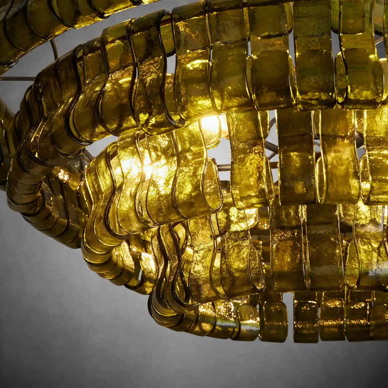 Ghiaccio Round Glass Chandelier - Image 34