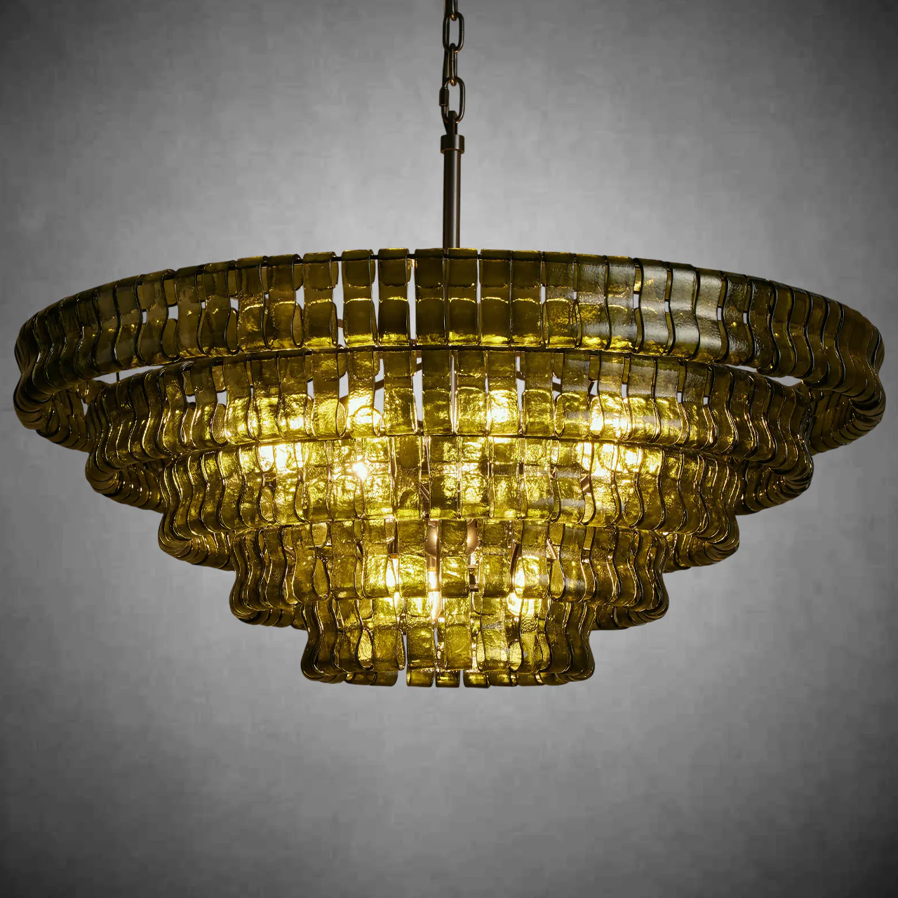 Ghiaccio Round Glass Chandelier - Image 37