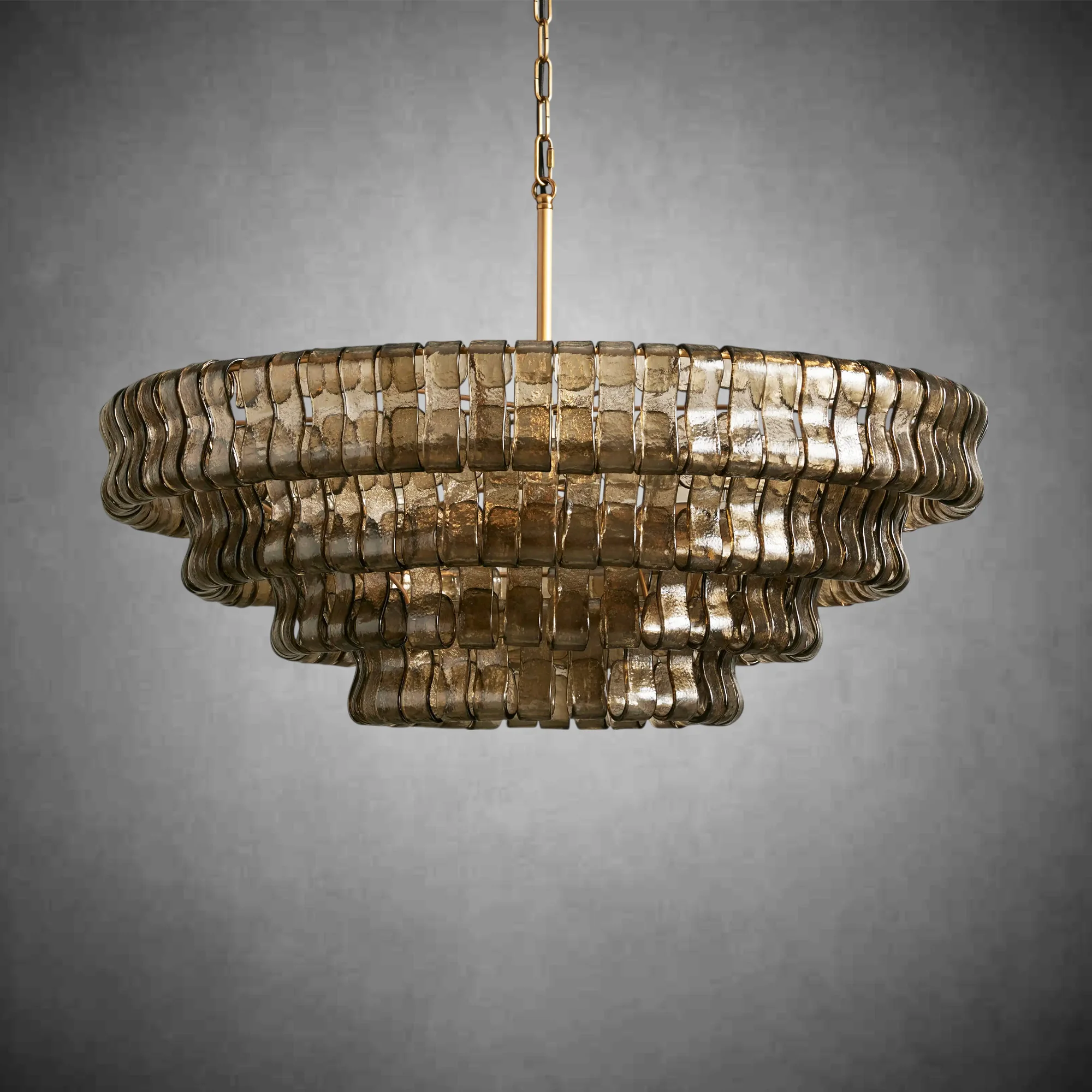 Ghiaccio Round Glass Chandelier - Image 4