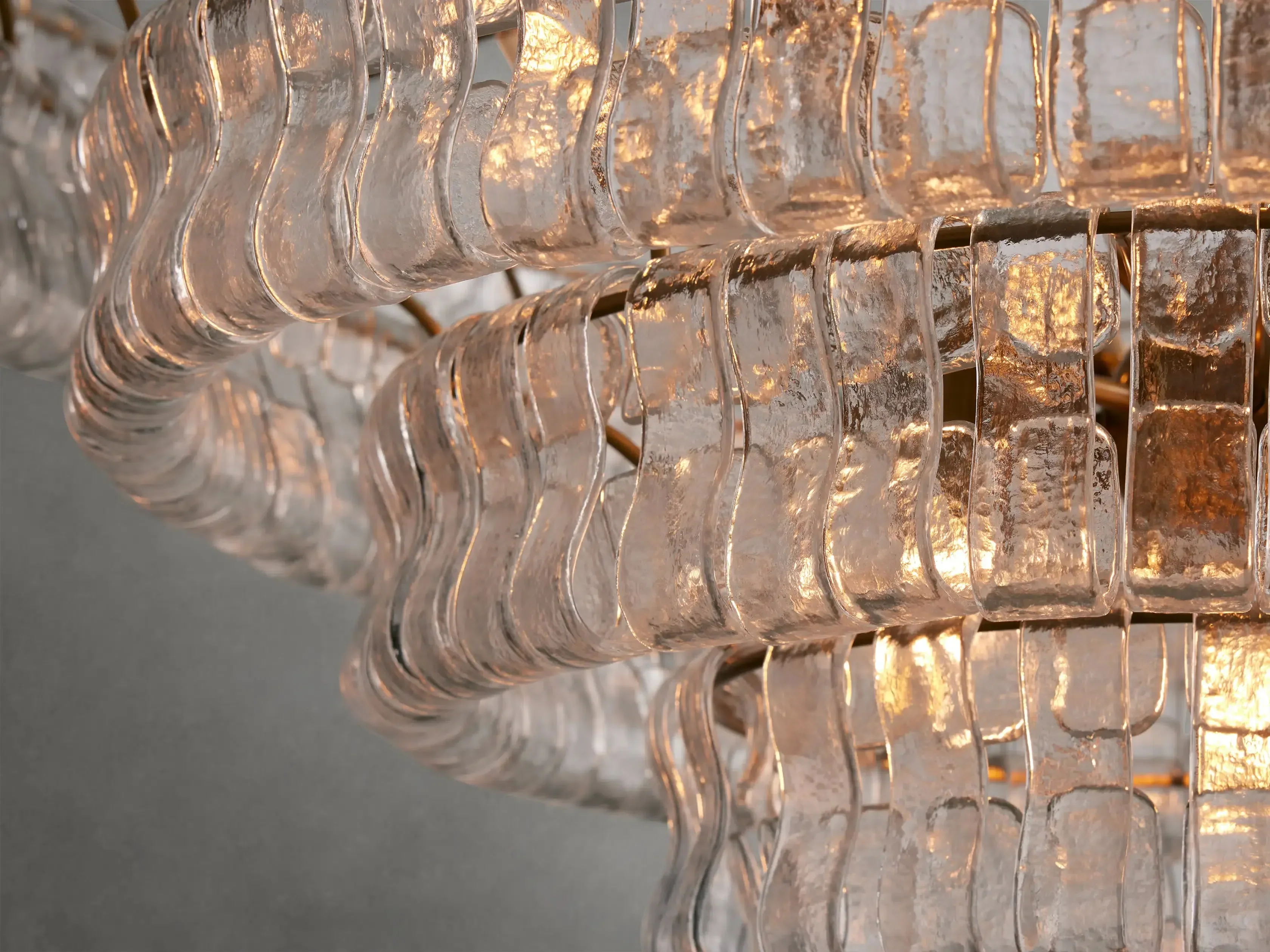 Ghiaccio Round Glass Chandelier - Image 9