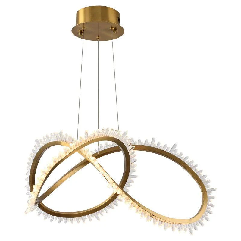 Gina Rock Crystal Möbius Ring Chandelier - Image 5