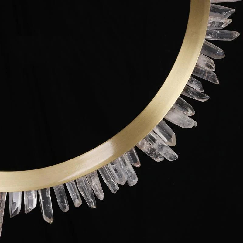 Gina Rock Crystal Ring Chandelier - Image 7