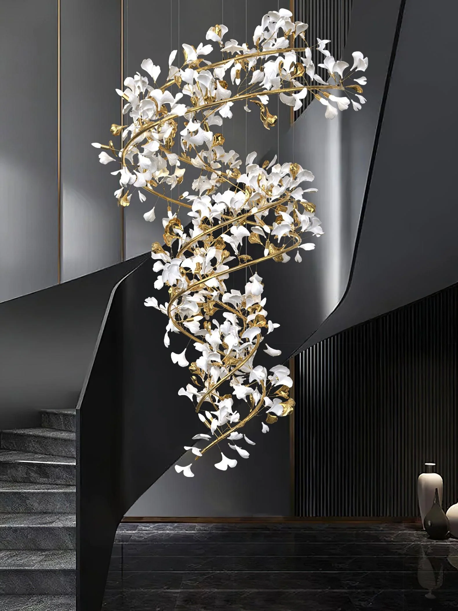Gingko Ceramic Branch Chandelier Q - Image 17