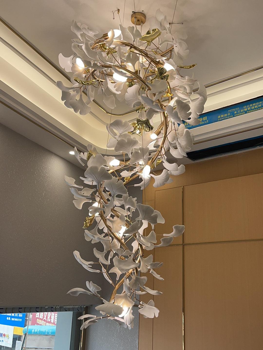 Gingko Ceramic Branch Chandelier Q - Image 20