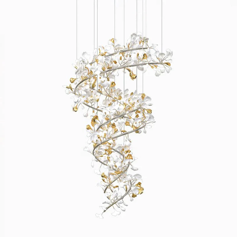 Gingko Ceramic Branch Chandelier Q - Image 31