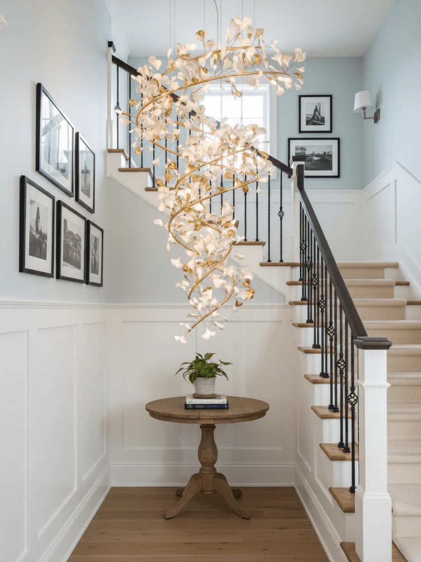 Gingko Ceramic Branch Chandelier Q - Image 4