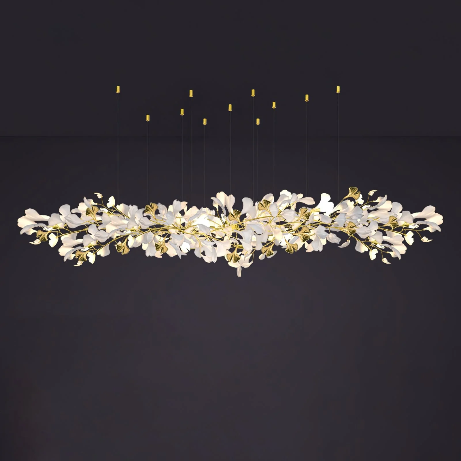Gingko Ceramic Branch Chandelier Z - Image 14