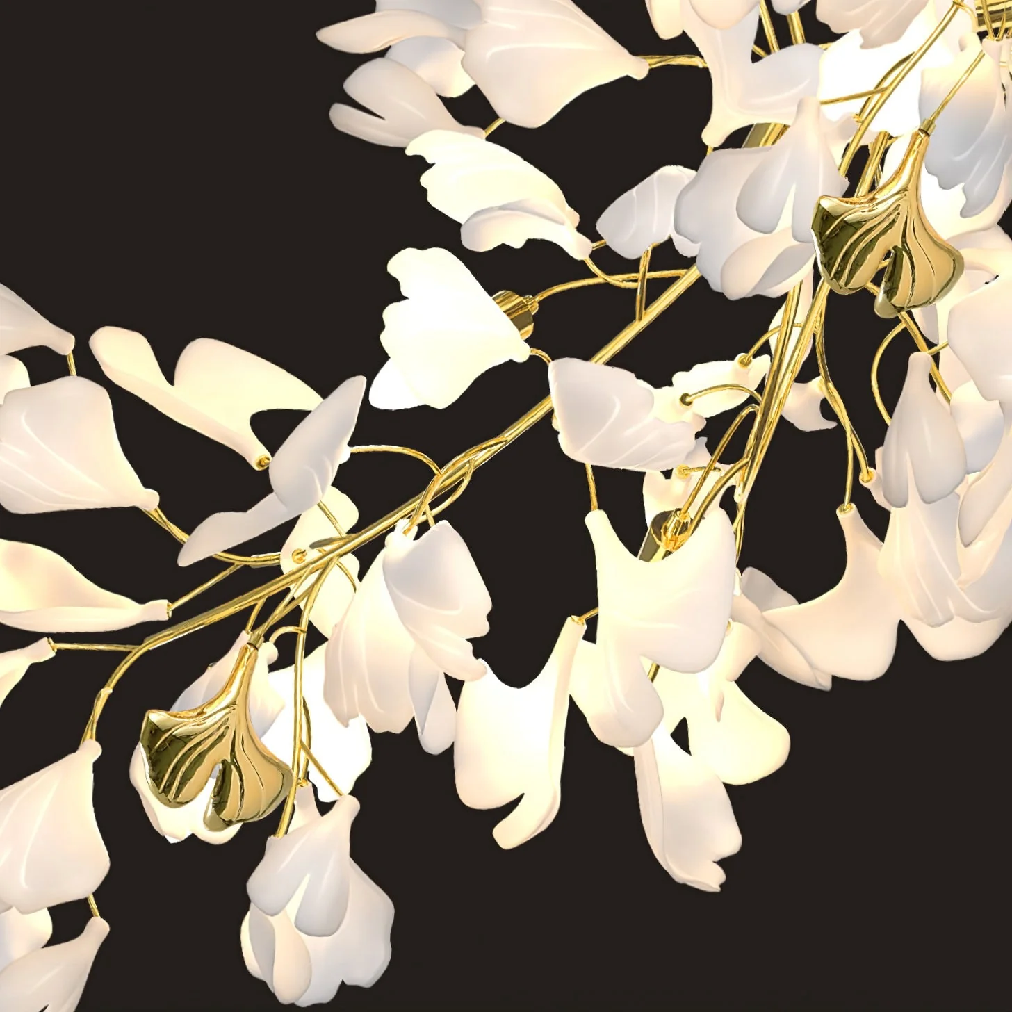 Gingko Ceramic Branch Chandelier Z - Image 16