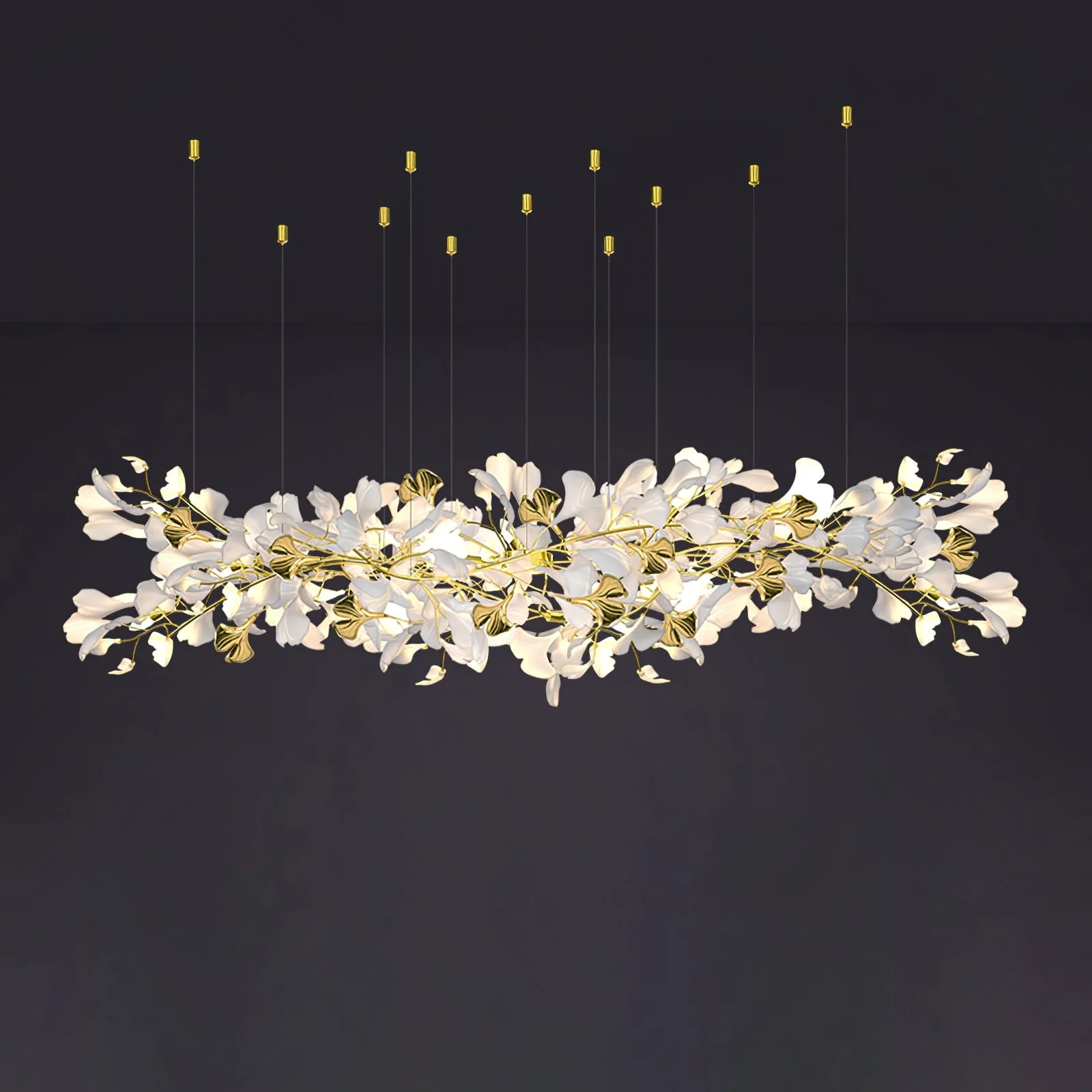 Gingko Ceramic Branch Chandelier Z - Image 18