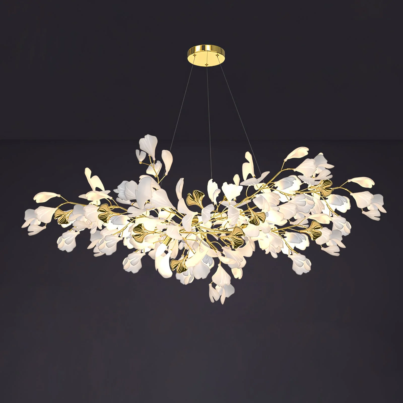 Gingko Ceramic Branch Chandelier Z - Image 19
