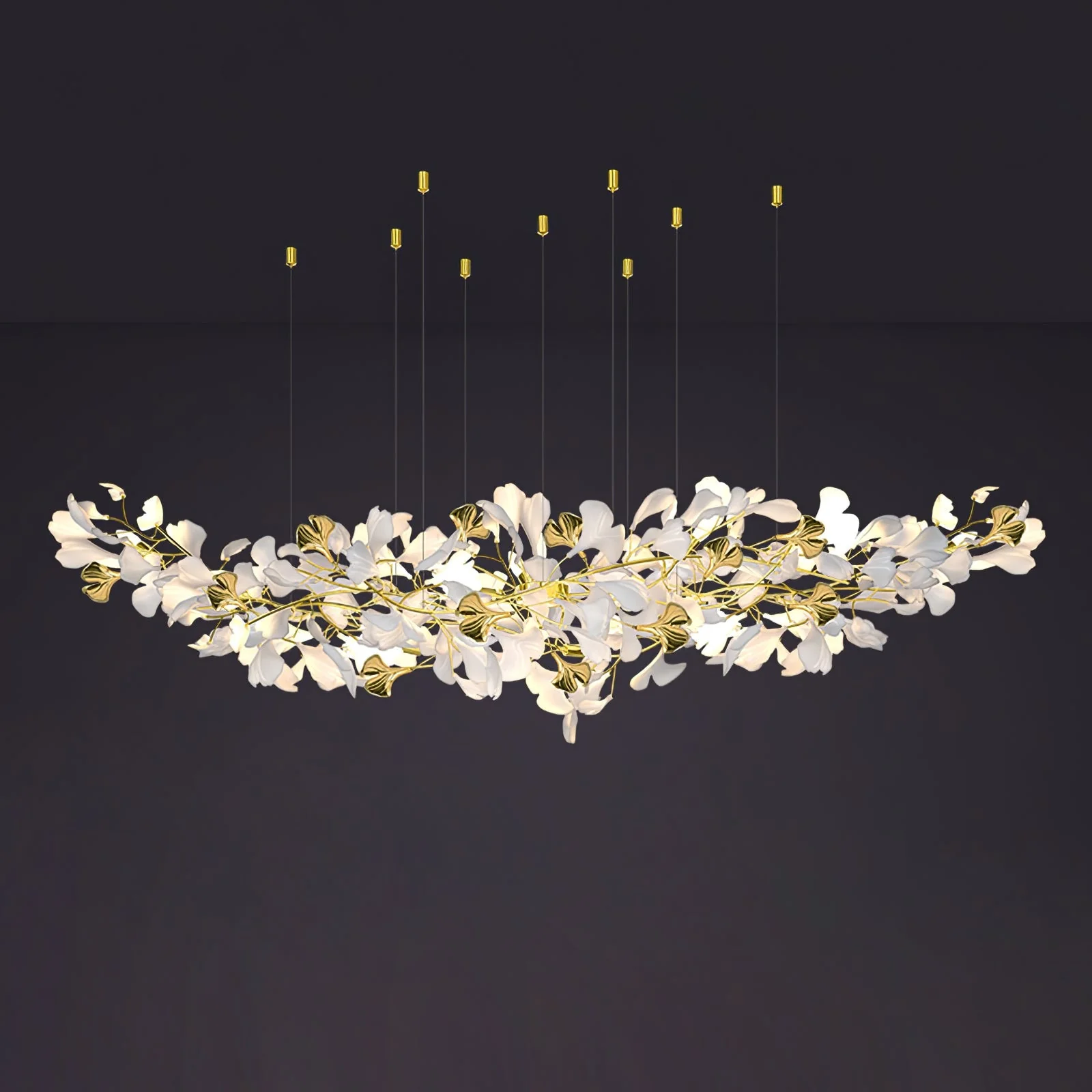 Gingko Ceramic Branch Chandelier Z - Image 28