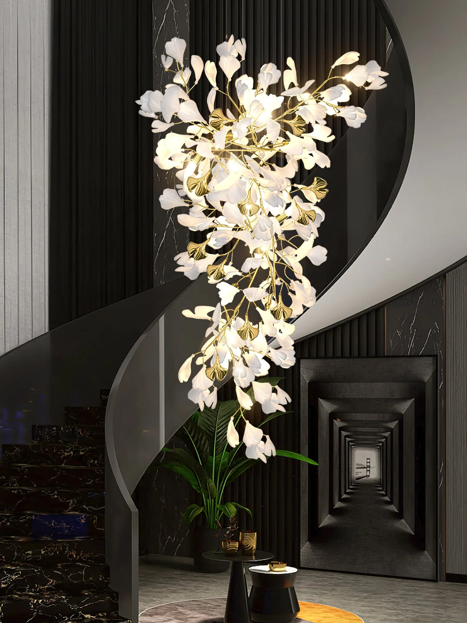 Gingko Ceramic Branch Chandelier Z - Image 29